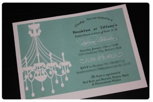 The Breakfast at Tiffanys bridal shower-Invite