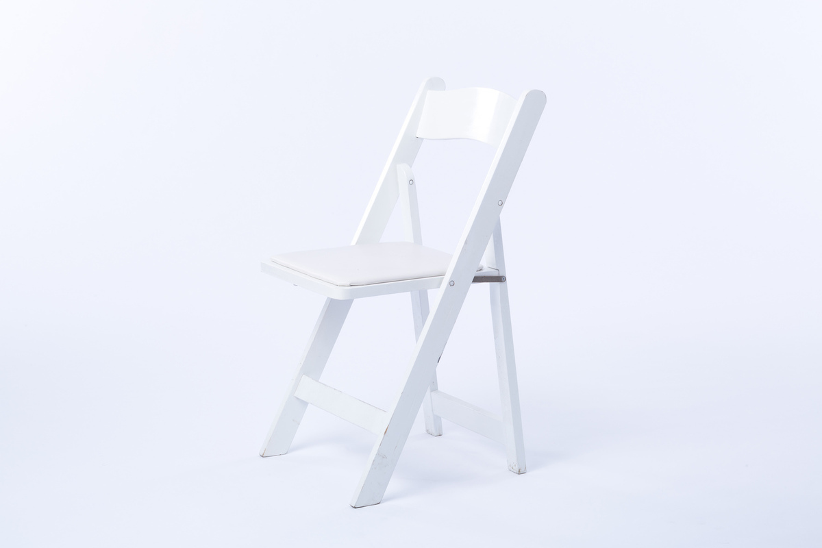 White Wood Folding Chair Replacement Seat Pad for Sale