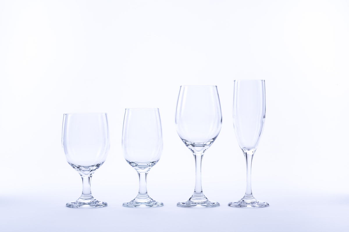 Superior Wine Glass With Red Stem - Komplete Event Rentals