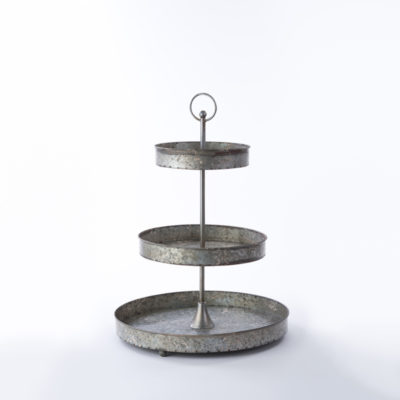 3- Tiered Galvanized Tray, 17" x 23.5"