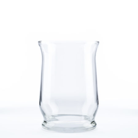 Hurricane Vases, Footed, Clear Glass - Image 3