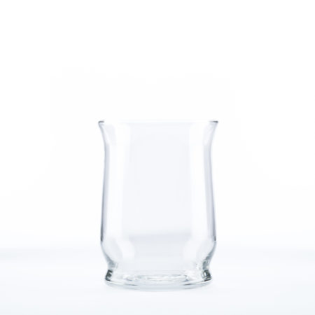 Hurricane Vases, Footed, Clear Glass - Image 2