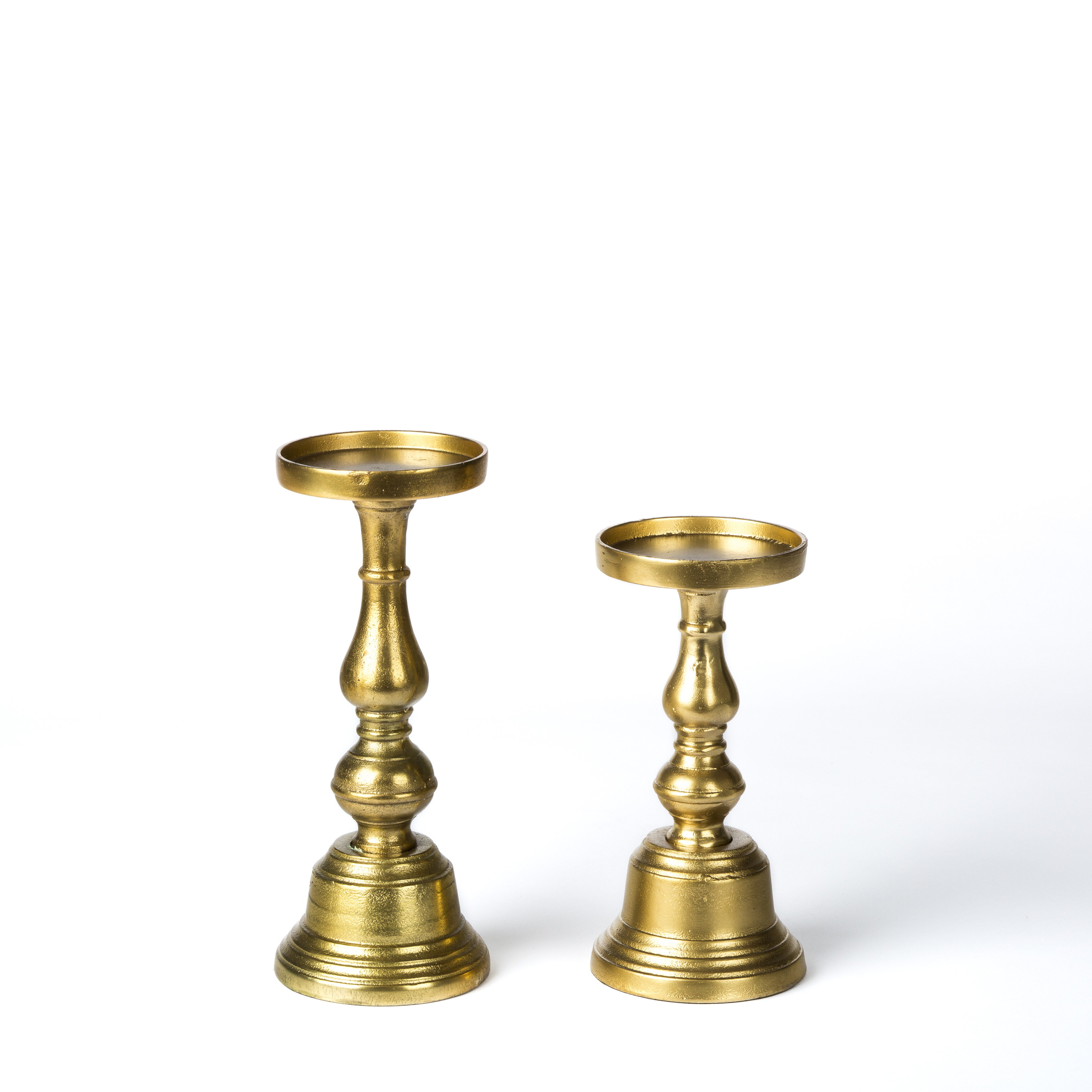 gold candle holders