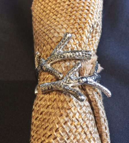 Napkin Ring, Silver Branch - Image 2