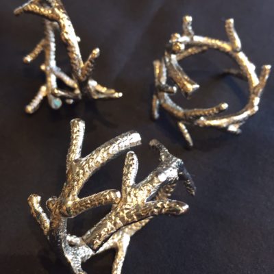 Napkin Ring, Silver Branch