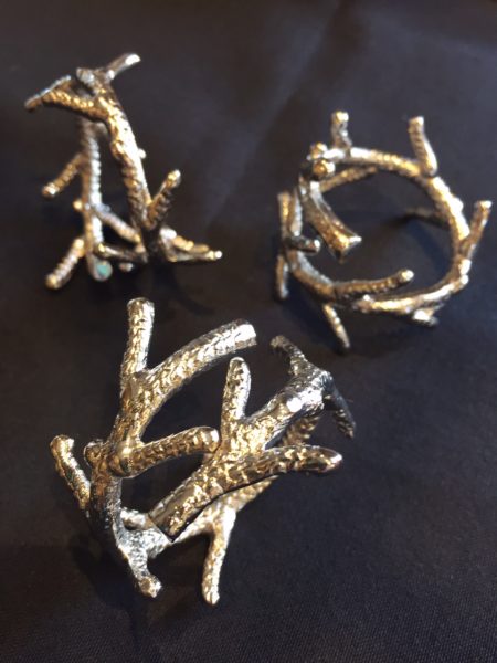 Napkin Ring, Silver Branch