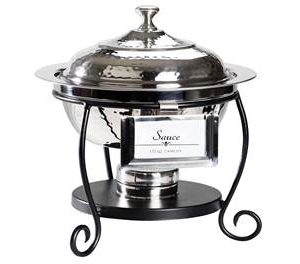 Hammered Chafers & Chafing Dish