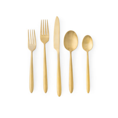 Alexis Brushed Gold Flatware