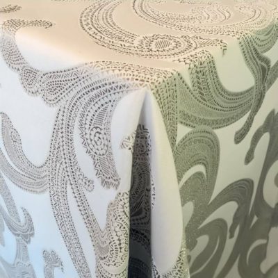 Ankara Ivory & Gold Linen