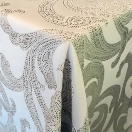 Ankara Ivory & Gold Linen