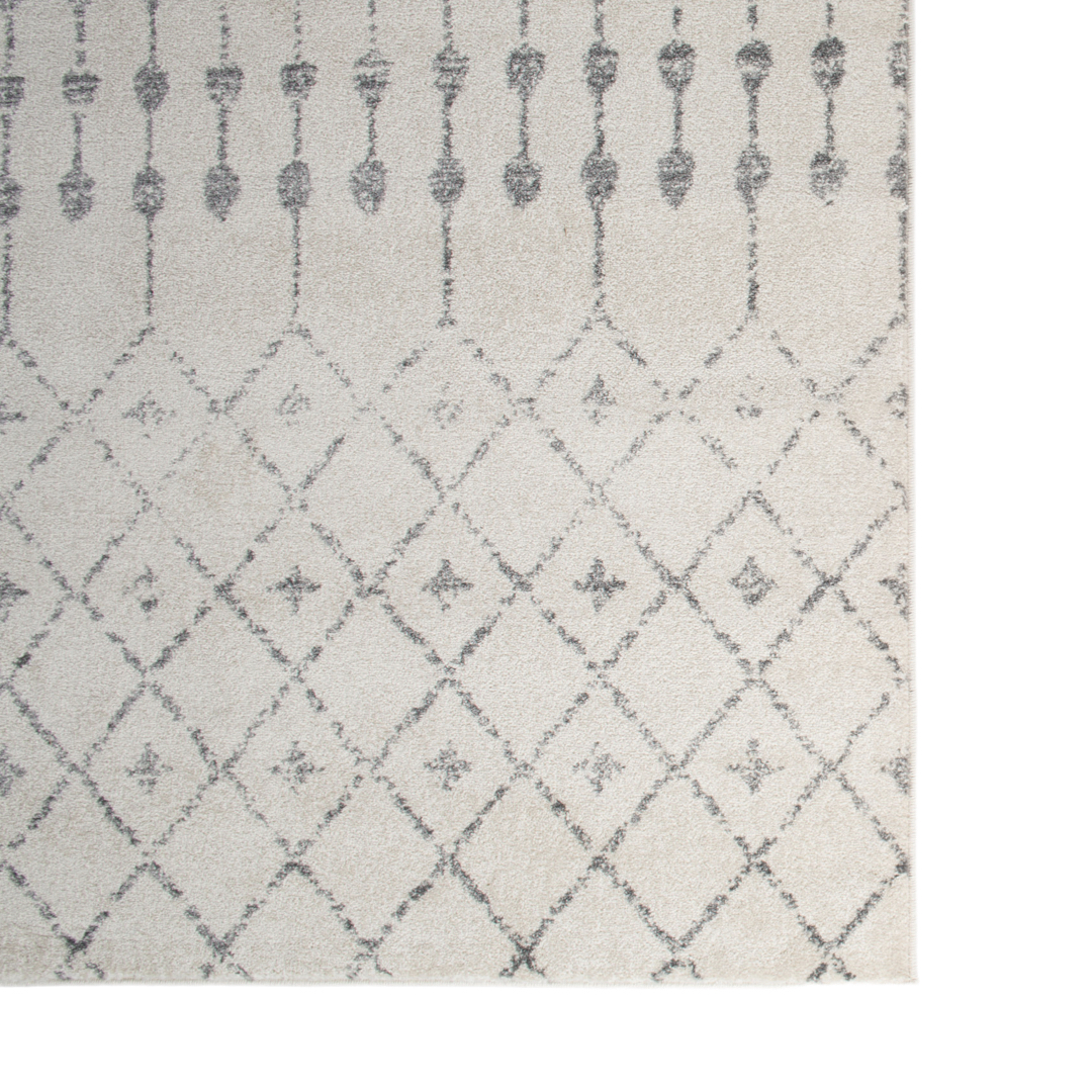 Area Rug, Trellis Cream & Grey