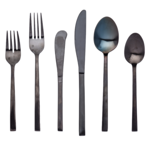 Arezzo Matte Black Flatware