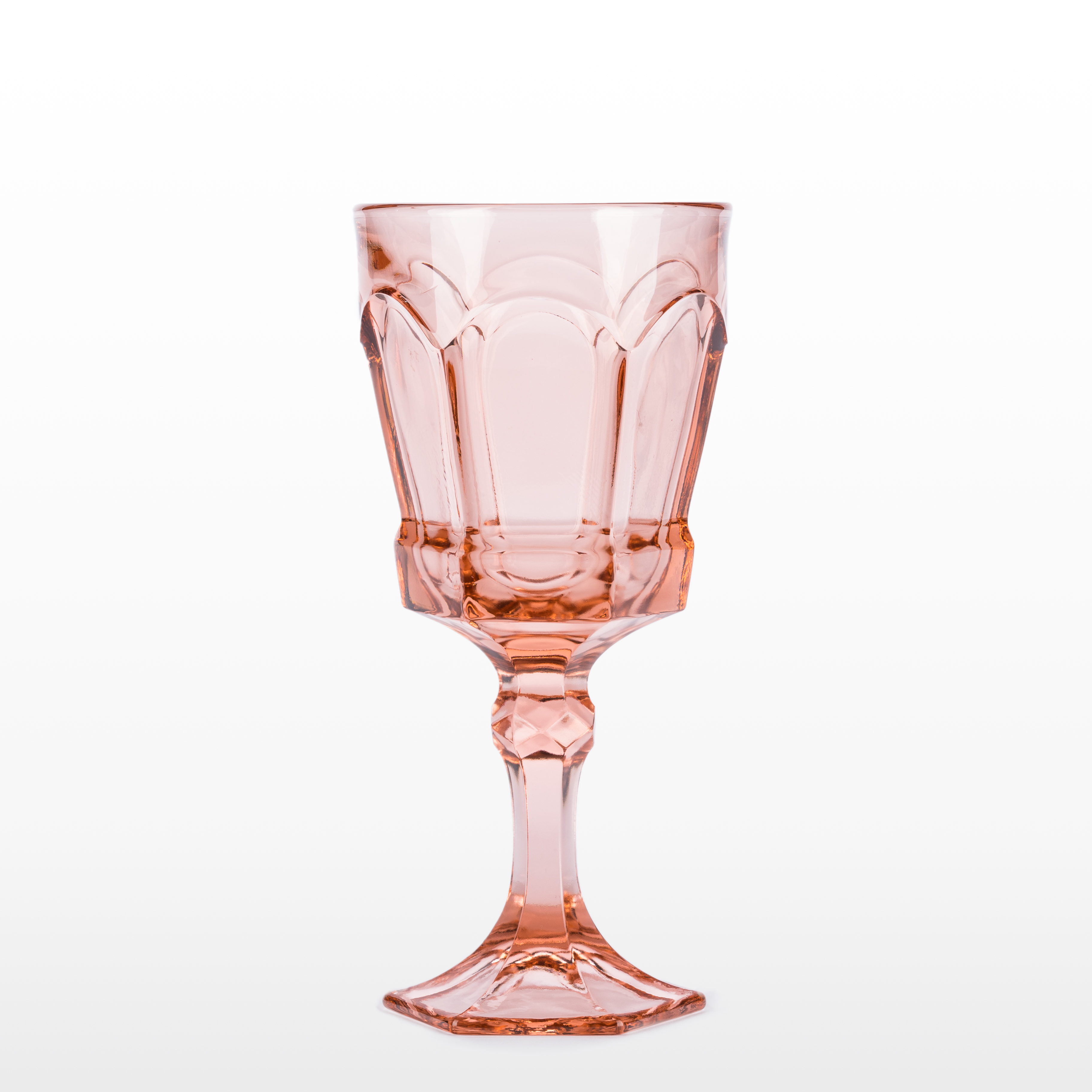 Pink Goblets, Assorted Patterns Encore Events Rentals Encore Events