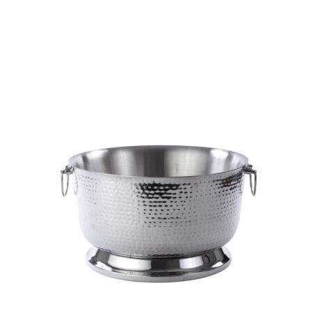 Beverage Tub, Hammered S/S, Insulated, 7 gal