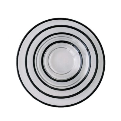 Black Rim Glass China