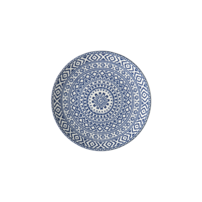 Boho Blue Plate, 8"