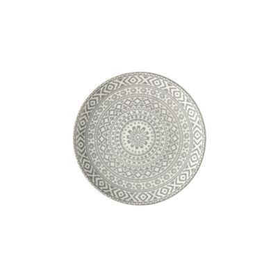 Boho Grey Plate, 8"