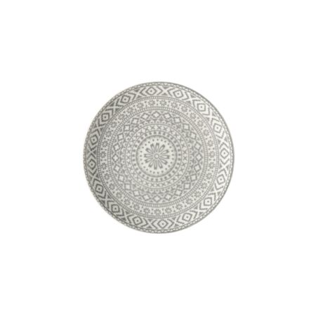 Boho Grey Plate, 8"
