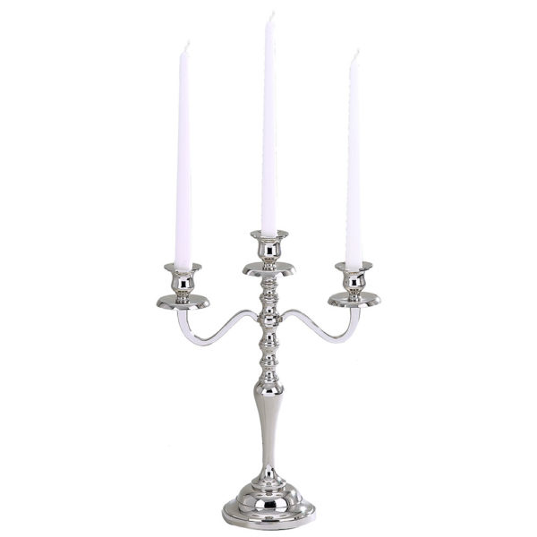 3 Light Silver Candelabra Rental Encore Events Rentals Encore