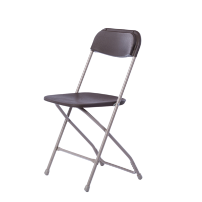 Brown Metal Folding Chair