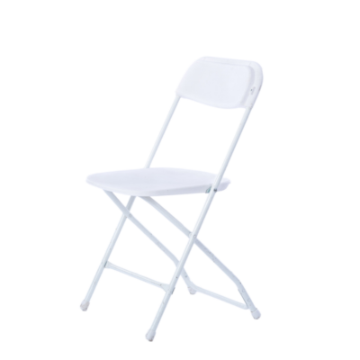 White Metal Folding Chair