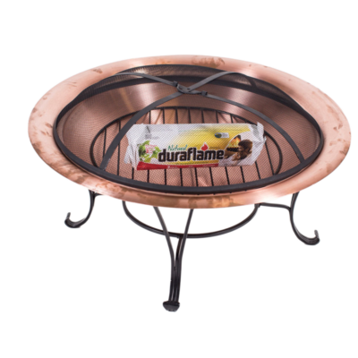 Copper Fire Pit, 30” Round (wood burning)