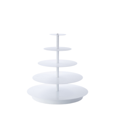 Round White Cupcake Stand (holds 100)