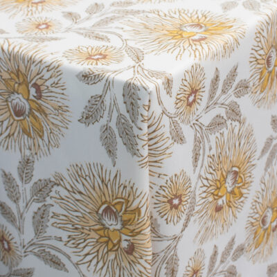 Dahlia Turmeric Linen
