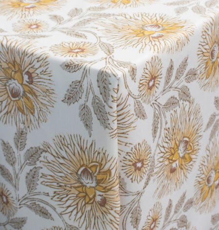 Dahlia Turmeric Linen