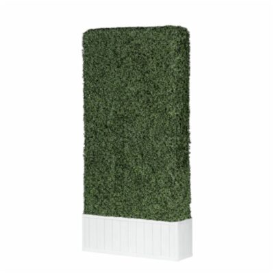 Faux Hedge, White Base, 8'