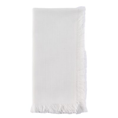 Fringe White Napkin