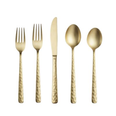 Helios Champagne, Hammered Flatware