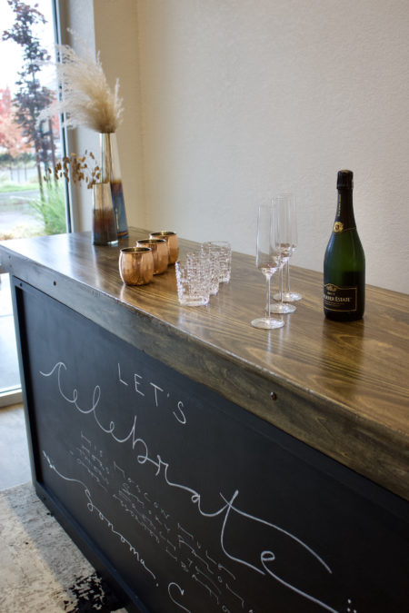 Chalkboard Bar, Farm Wood - Image 4