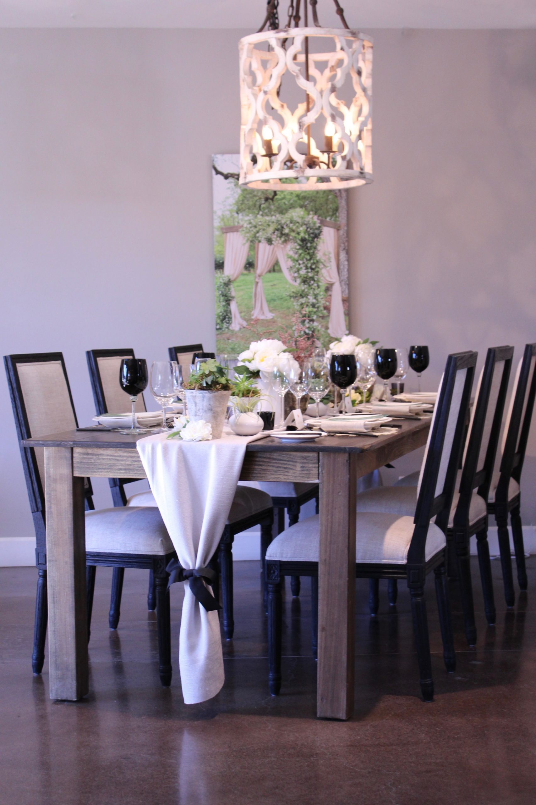 Table Setting rentals from Encore Events Rentals