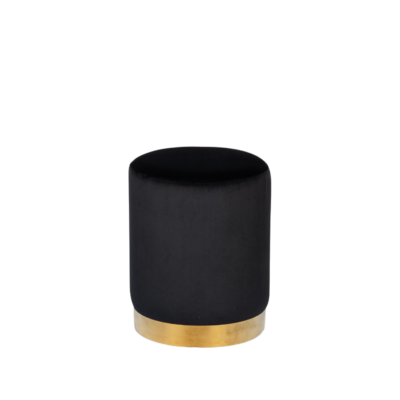 Lenox Black Ottoman