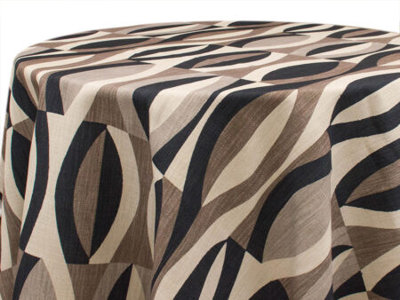 Specialty Mod Leaf Black Linen