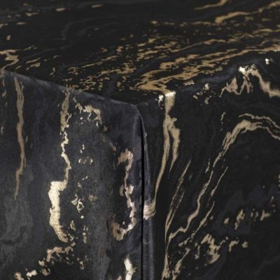 Magma Black & Gold Linen
