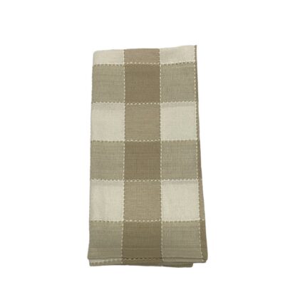 Maison Checkered Flax, Napkin