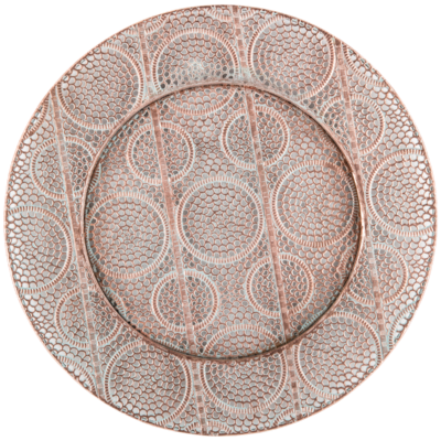 Meridian Copper Charger, Round