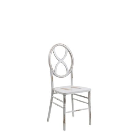 Mimi Chair, White Distressed
