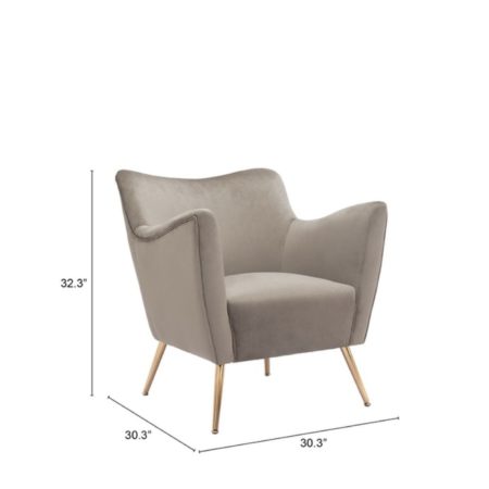 Mink Velvet Chair - Image 6