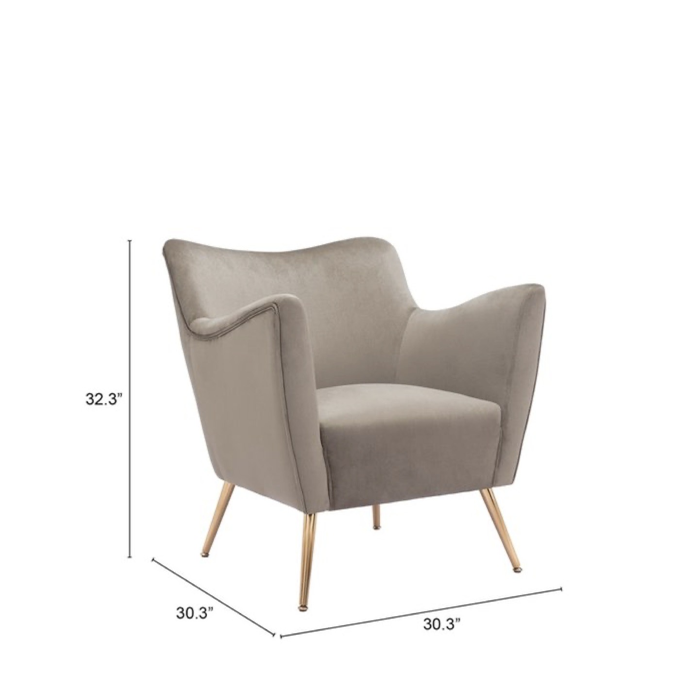 Mink shop velvet chair