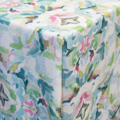Mirror Image Aqua Linen