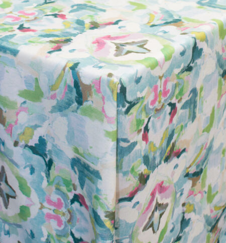 Mirror Image Aqua Linen