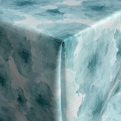 Misty Rose Aqua Linen