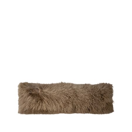 Mohair Mocha Lumbar Pillow