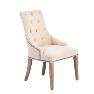 Natural, Nailhead Chair
