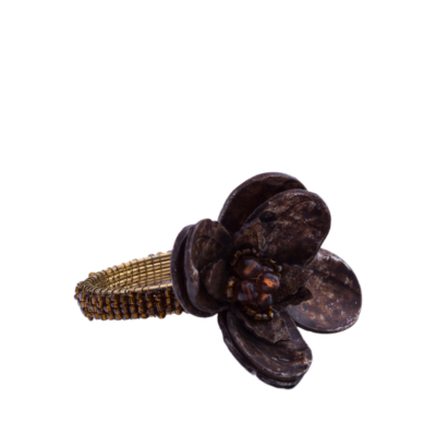 Napkin Ring, Chocolate Floral