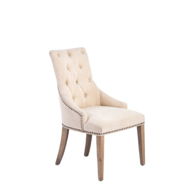 Natural, Nailhead Chair