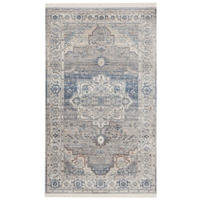 Area Rug, Persian Grey & Blue
